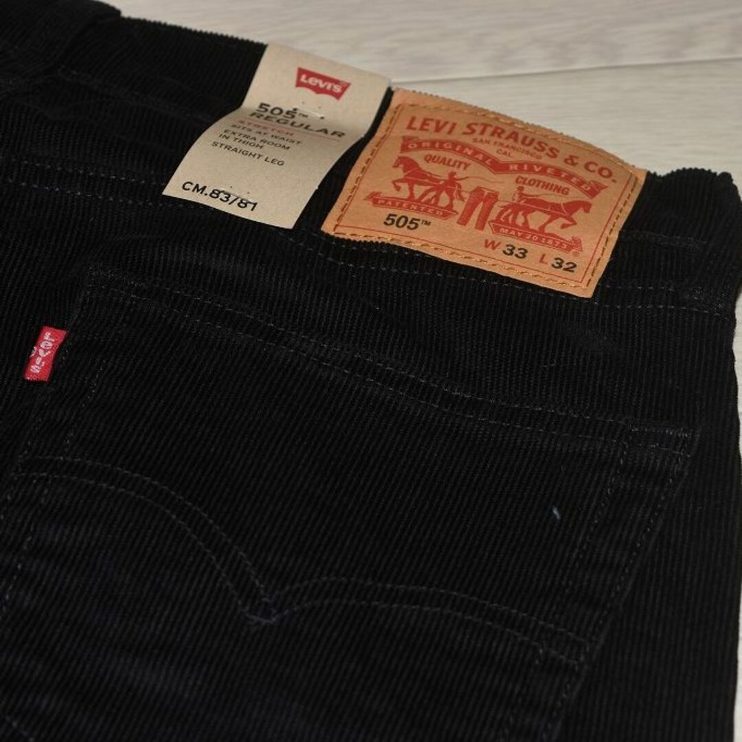 Levi's(リーバイス)のLEVIS 505 レギュラー ストレート コーデュロイ　W33　ブラック メンズのパンツ(その他)の商品写真