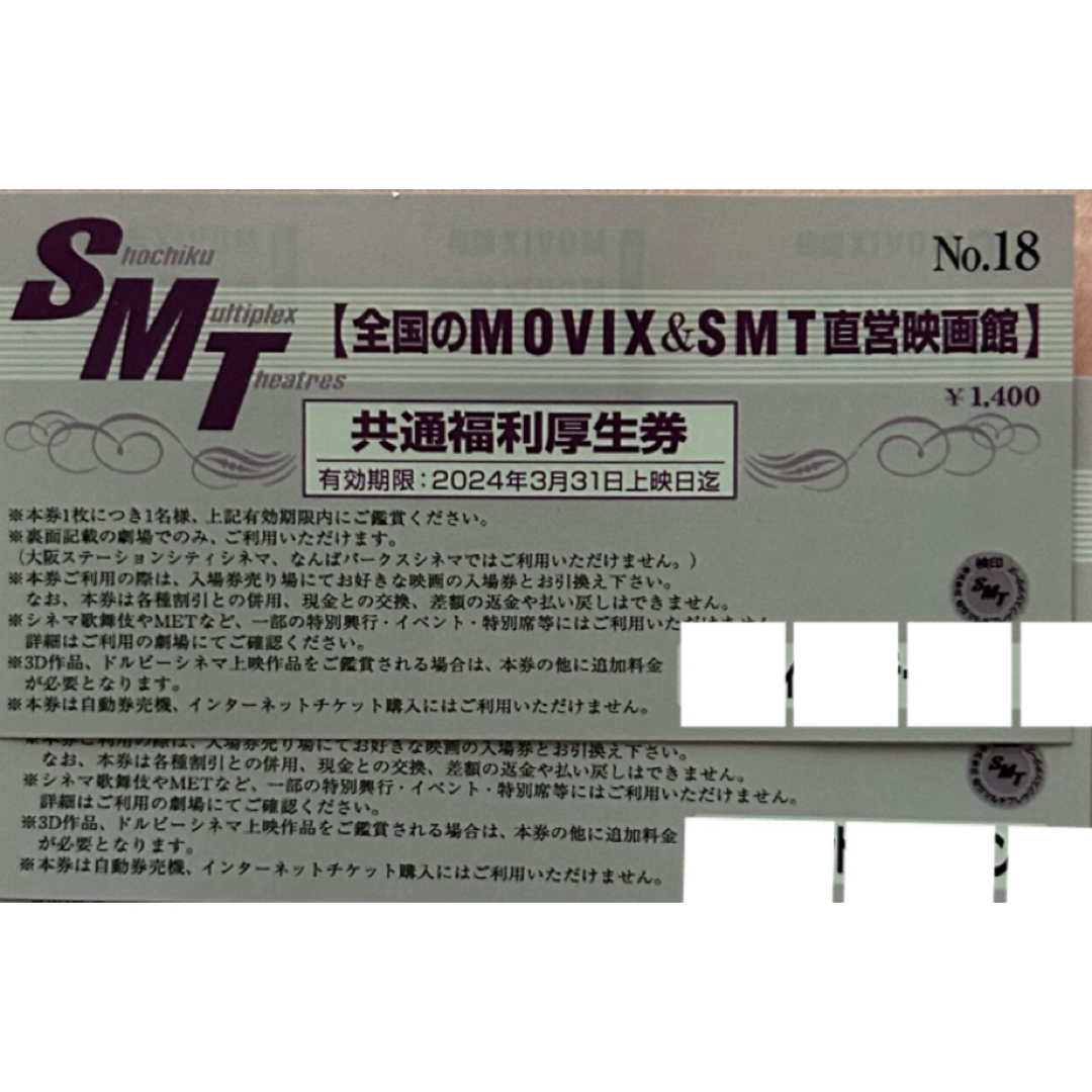 MOVIX＆SMT直営映画館 チケット - その他