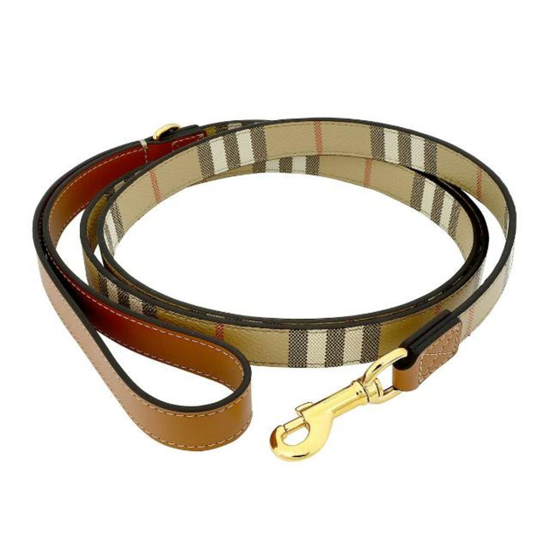 BURBERRY(バーバリー)の新品 バーバリー BURBERRY ペットグッズ DOG LEASH ヴィントチェック/ブライアーブラウン その他のペット用品(犬)の商品写真