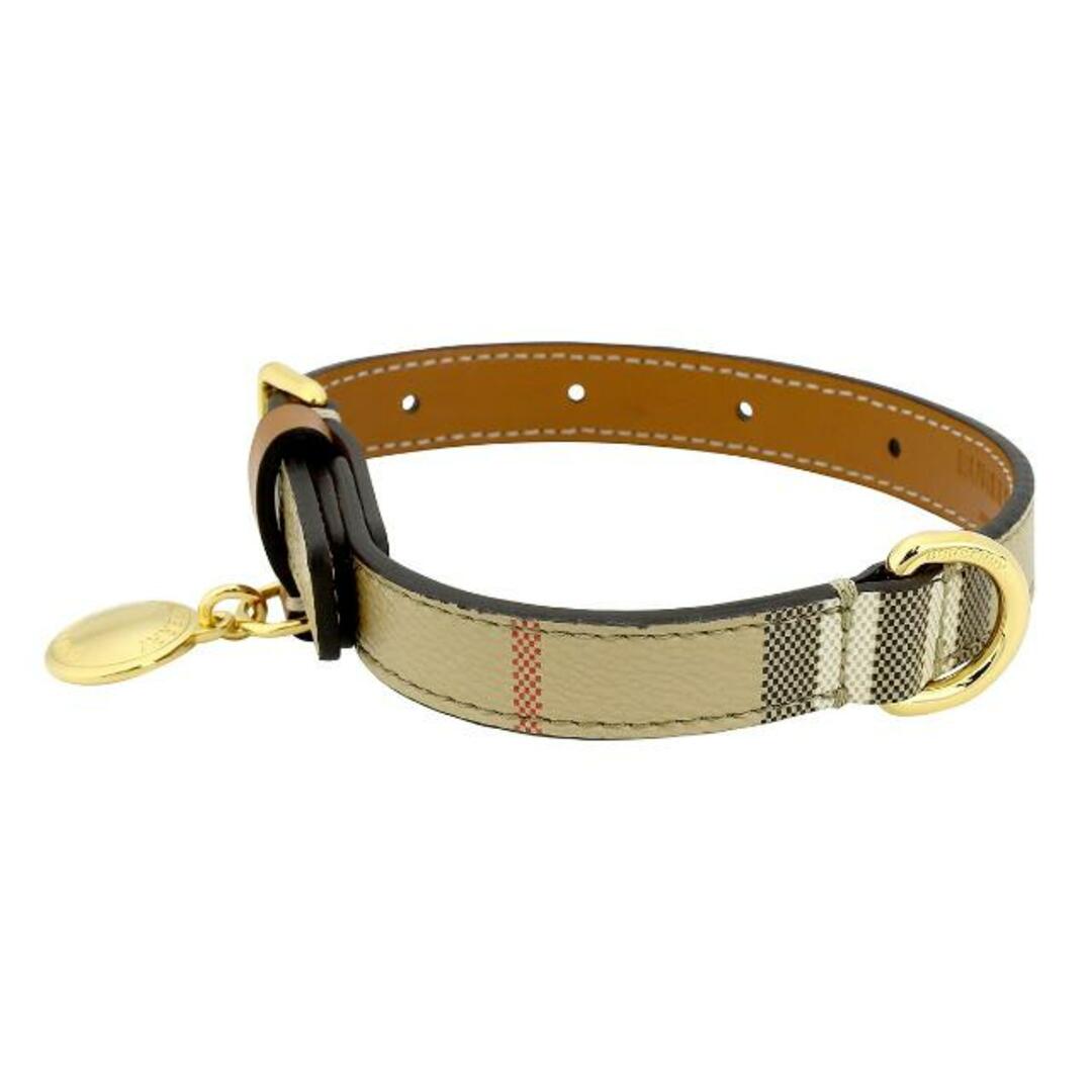 BURBERRY(バーバリー)の新品 バーバリー BURBERRY ペットグッズ DOG COLLAR ヴィントチェック/ブライアーブラウン その他のペット用品(犬)の商品写真