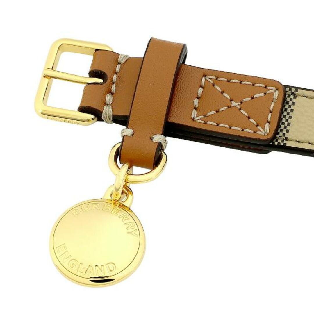 BURBERRY(バーバリー)の新品 バーバリー BURBERRY ペットグッズ DOG COLLAR ヴィントチェック/ブライアーブラウン その他のペット用品(犬)の商品写真