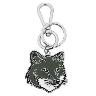 メゾンキツネ(MAISON KITSUNE')の新品 メゾン キツネ MAISON KITSUNE キーホルダー METAL KEYRING ミリタリーグリーン(キーホルダー)