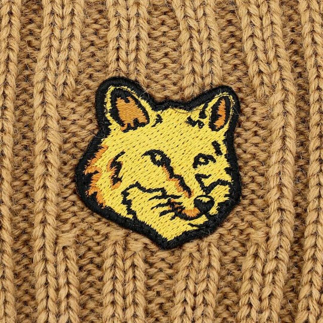 MAISON KITSUNE'(メゾンキツネ)の新品 メゾン キツネ MAISON KITSUNE ニットキャップ ブランドグッズ ゴールデンブラウン レディースの帽子(ニット帽/ビーニー)の商品写真