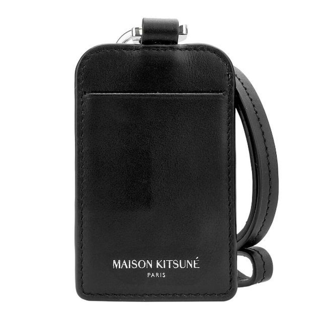 MAISON KITSUNE'(メゾンキツネ)の新品 メゾン キツネ MAISON KITSUNE カードケース ブランドグッズ ブラック レディースのファッション小物(名刺入れ/定期入れ)の商品写真
