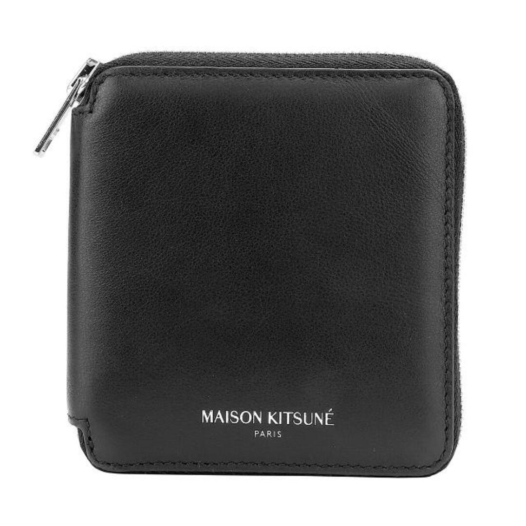 新品 メゾン キツネ MAISON KITSUNE 2つ折り財布 ウォレット ブラック | フリマアプリ ラクマ