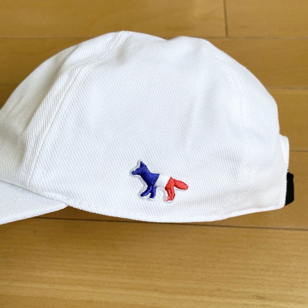 MAISON KITSUNE'(メゾンキツネ)のmaison kitsune メゾンキツネ キャップ 帽子 白 トリコロール メンズの帽子(キャップ)の商品写真