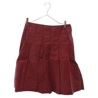 コムデギャルソン(COMME des GARCONS)のtricot COMME des GARCONS トリコ コム デ ギャルソン コットンプリーツスカート TD-S068 レディース レッド(ひざ丈スカート)