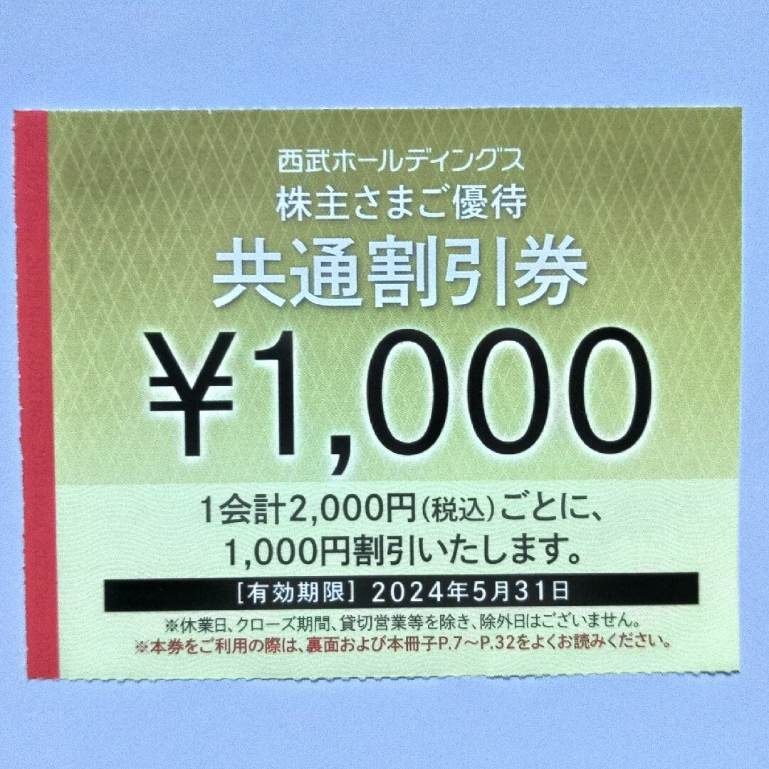 西武株主優待･共通割引券１０枚(オマケ有り)