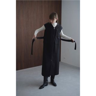 クラネ(CLANE)のCLANE 2WAY POCKET DESIGN ZIP ONEPIECE(ロングワンピース/マキシワンピース)