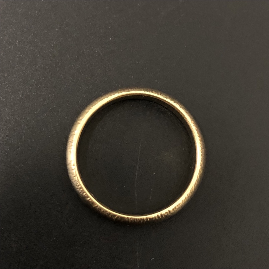 (C122607)K18リング  約23号  かまぼこ  18金 YG 指輪 メンズのアクセサリー(リング(指輪))の商品写真