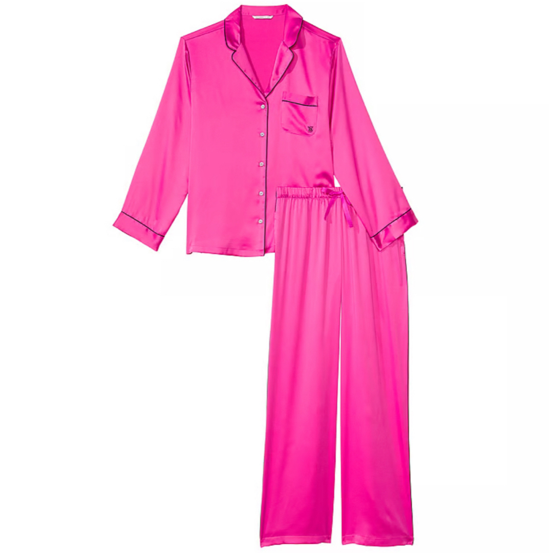 Victoria's Secret(ヴィクトリアズシークレット)の新品Victoria’s Secret Satin Long Pajama レディースのルームウェア/パジャマ(パジャマ)の商品写真