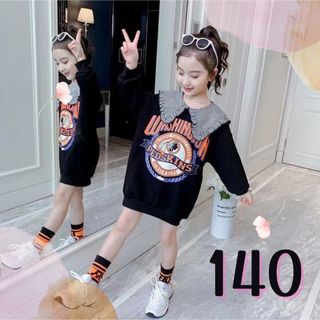 再入荷★ セーラー襟 ワンピース チェック 女の子 韓国ファッション 春服(ワンピース)