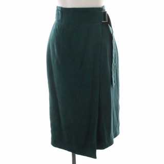 ジャスグリッティー(JUSGLITTY)のジャスグリッティー 20AW ステッチベルトタイトスカート ひざ丈 0 緑(ロングスカート)