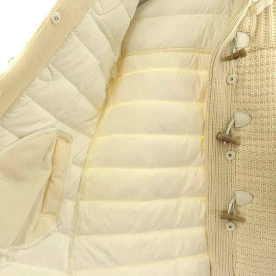 ANAYI(アナイ)のアナイ ニットダウンダッフルコート ミドル シングル 36 S アイボリー レディースのジャケット/アウター(ダウンコート)の商品写真
