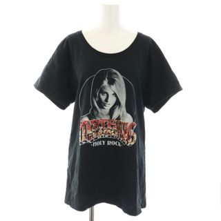 ヒステリックグラマー(HYSTERIC GLAMOUR)のヒステリックグラマー ホーリーロック Tシャツ 半袖 スパンコール装飾 黒(Tシャツ(半袖/袖なし))