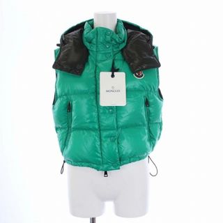 モンクレール(MONCLER)のモンクレール 21AW ALPISTE ダウンベスト フード ナイロン 1 緑(ダウンベスト)