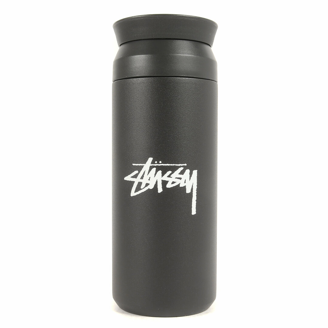 STUSSY(ステューシー)の新品 STUSSY ステューシー 21AW KINTO キントー  別注 ストックロゴ トラベル タンブラー 水筒 Stock Travel Tumbler ブラック 黒 コラボ アイテム【メンズ】 メンズのファッション小物(その他)の商品写真