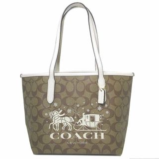 コーチ(COACH) シグネチャー トートバッグ(レディース)（ゴールド/金色