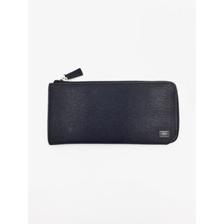 ポーター(PORTER)の美品　ポーター　PORTER　長財布　L字ファスナー　カレント　黒　メンズ　(長財布)