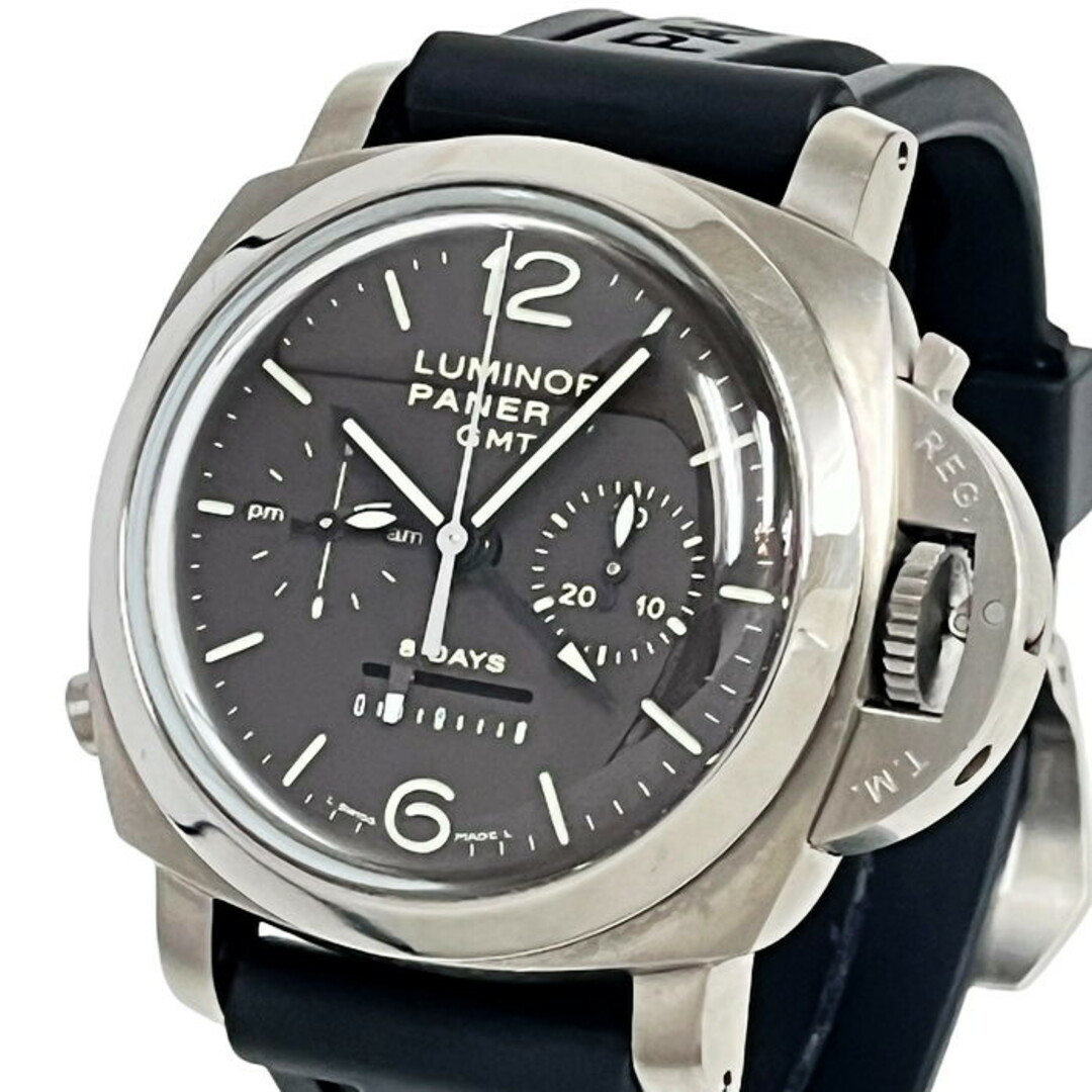 パネライ 腕時計 ルミノール モノプルサンテ 8デイズ　クロノグラダメージ
