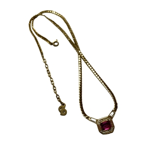クリスチャンディオール(Christian Dior)のディオール　ヴィンテージ ネックレス　カラーストーン×メレストーン　ゴールド色　(ネックレス)