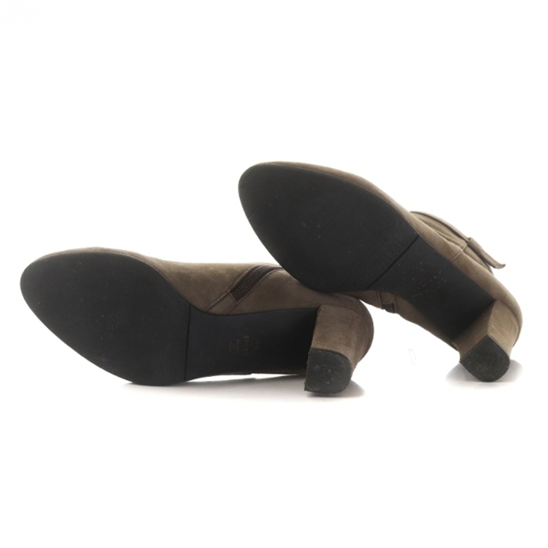 DIANA(ダイアナ)のダイアナ ショートブーツ スエード レザー ベルト 24.5cm 茶 ブラウン レディースの靴/シューズ(ブーツ)の商品写真
