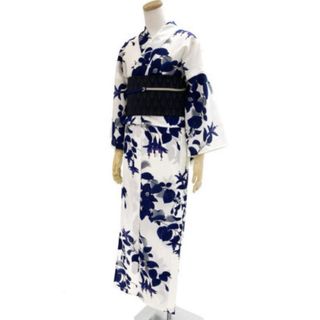 定価 37,800円 新品 岡重 浴衣 縞に菊 日本製