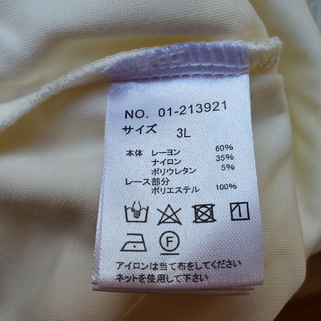 白レースティシャツ レディースのトップス(Tシャツ(半袖/袖なし))の商品写真