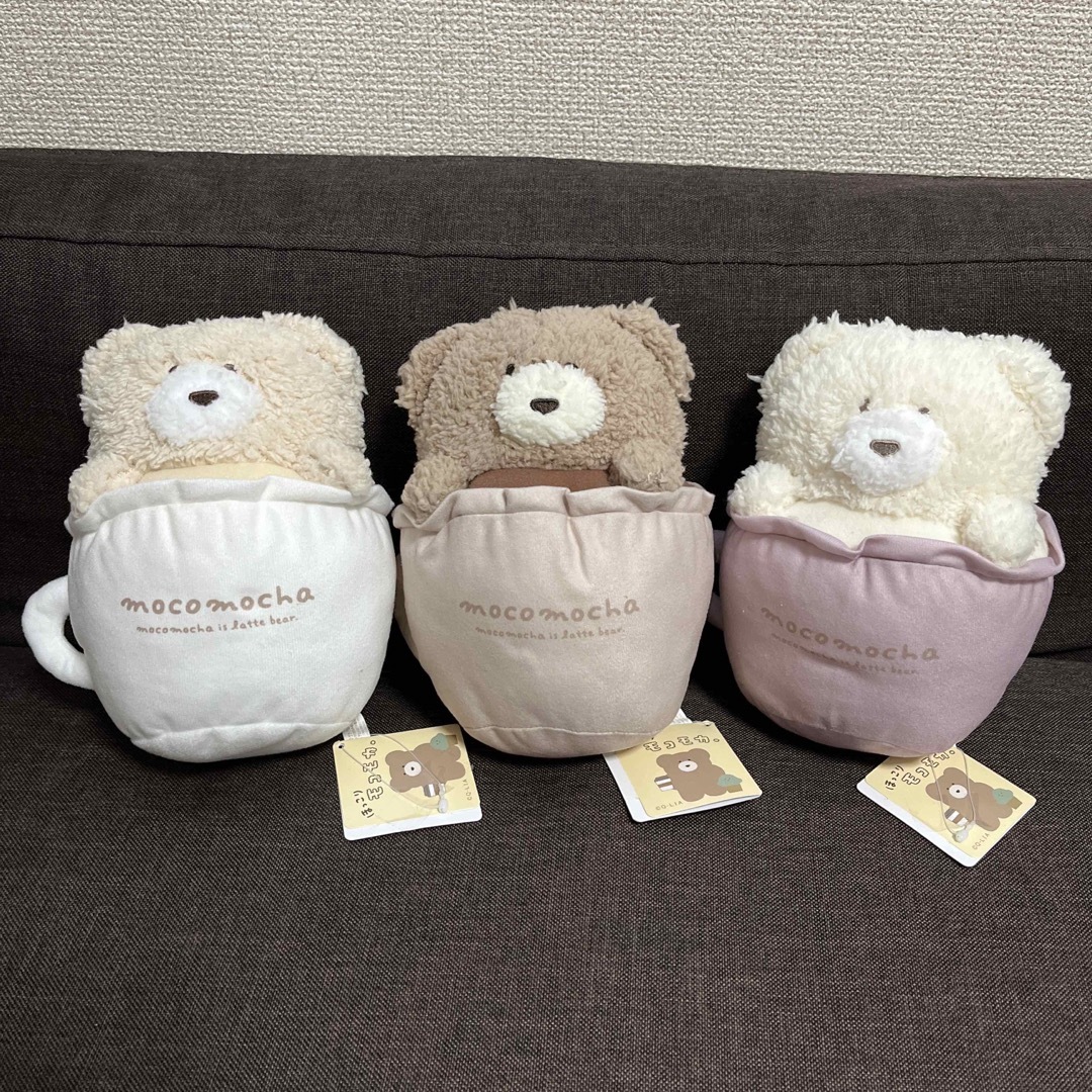 値下★新品★ほっこりモコモカ　ぬいぐるみ　セット エンタメ/ホビーのおもちゃ/ぬいぐるみ(ぬいぐるみ)の商品写真