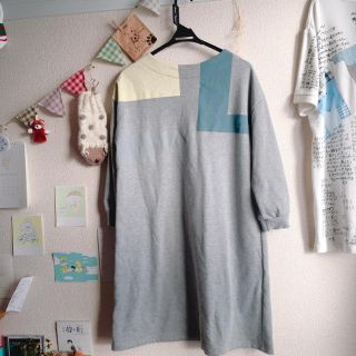 シャンブルドゥシャーム(chambre de charme)のスウェット生地ワンピース(ひざ丈ワンピース)