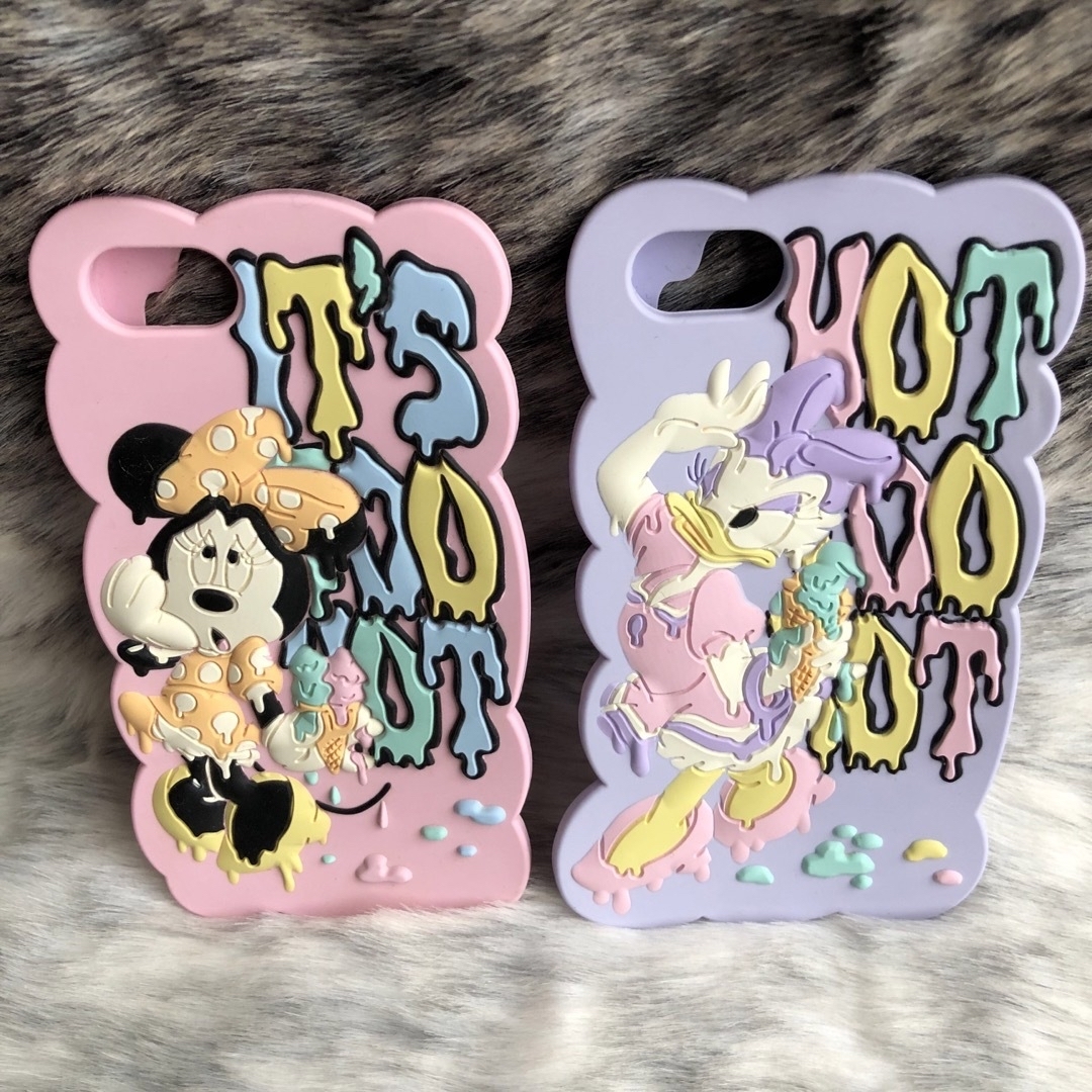 Disney(ディズニー)の【used】iPhone 5s カバー　ケース　ミニー　デイジー　ピンク スマホ/家電/カメラのスマホアクセサリー(iPhoneケース)の商品写真