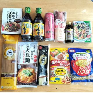 ミツカン(ミツカン)の【食料品福箱】ミツカン　丸搾りゆず　キューピーハーフ　モンスターエナジー(調味料)