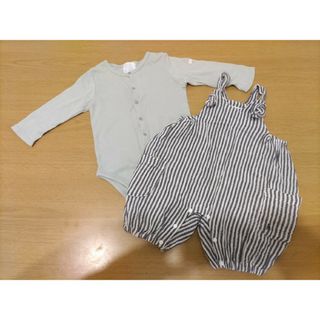 hakka baby - 【hakkababy】SIZE80 春秋ロンパース セット まとめ売り