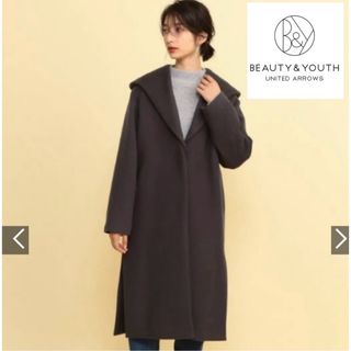 ビューティアンドユースユナイテッドアローズ(BEAUTY&YOUTH UNITED ARROWS)の2way ビューティー&ユース　ユナイテッドアローズ　ロングコート　ノーカラー(ロングコート)