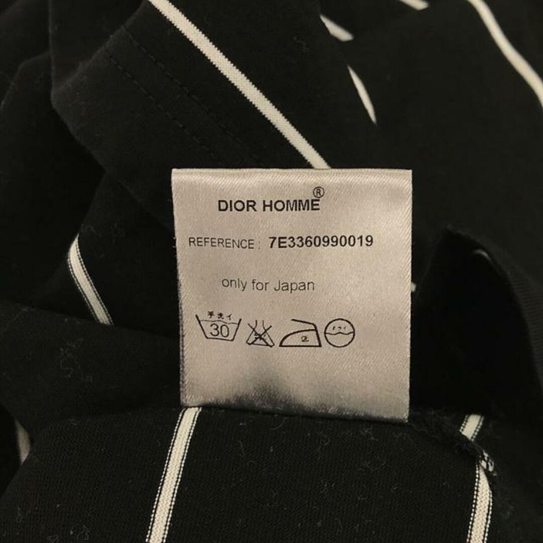 DIOR HOMME(ディオールオム)のDior homme / ディオールオム | 07SS エディ期 エポーレット付き ボーダーTシャツ | S | ブラック | メンズ メンズのトップス(Tシャツ/カットソー(半袖/袖なし))の商品写真