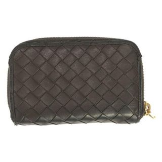 ボッテガヴェネタ(Bottega Veneta)のBOTTEGA VENETA / ボッテガヴェネタ | イントレチャート ラウンドジップ カード コインケース | ブラウン | メンズ(長財布)