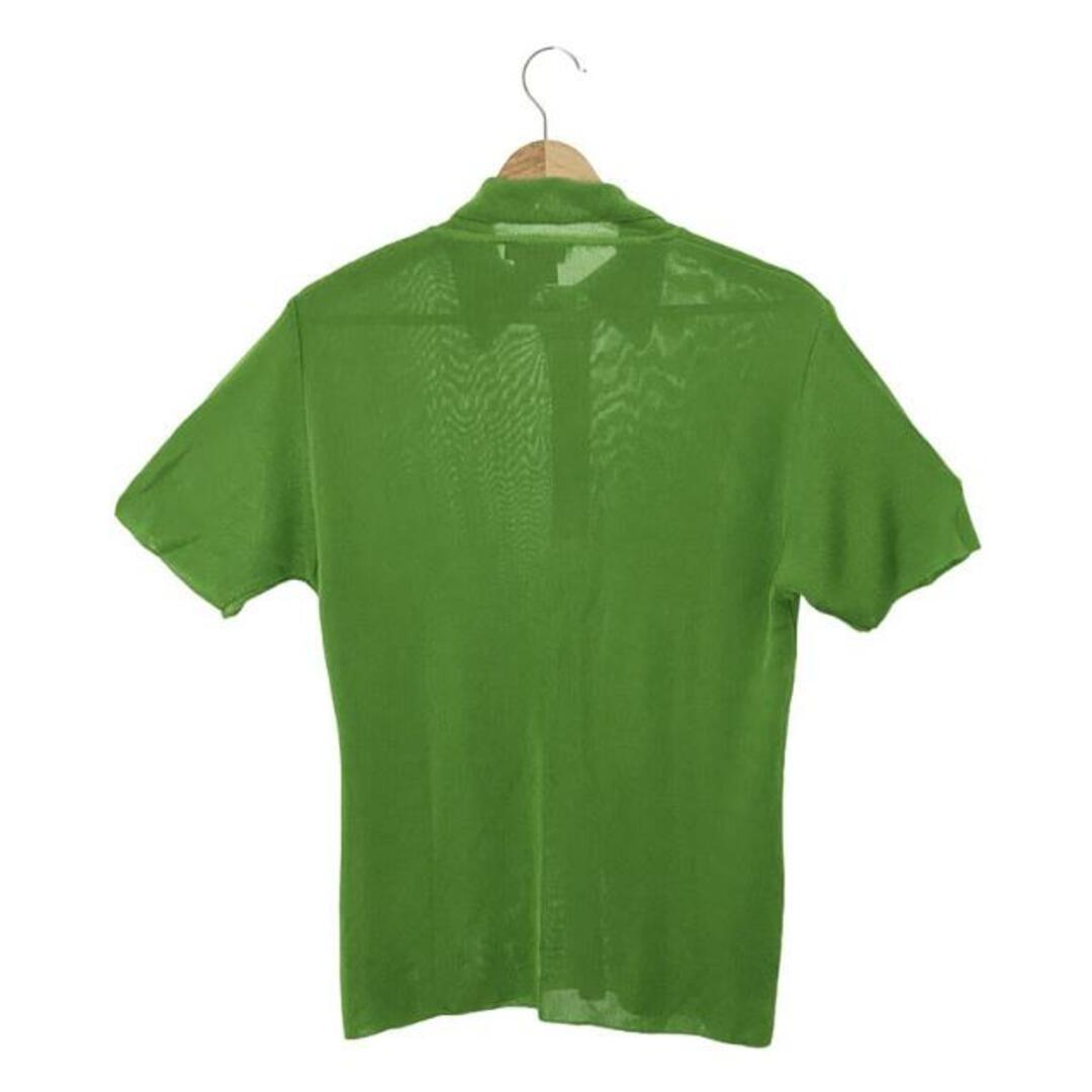 Gucci(グッチ)のGUCCI / グッチ | レーヨン ニット ポロシャツ | M | グリーン | メンズ メンズのトップス(Tシャツ/カットソー(半袖/袖なし))の商品写真