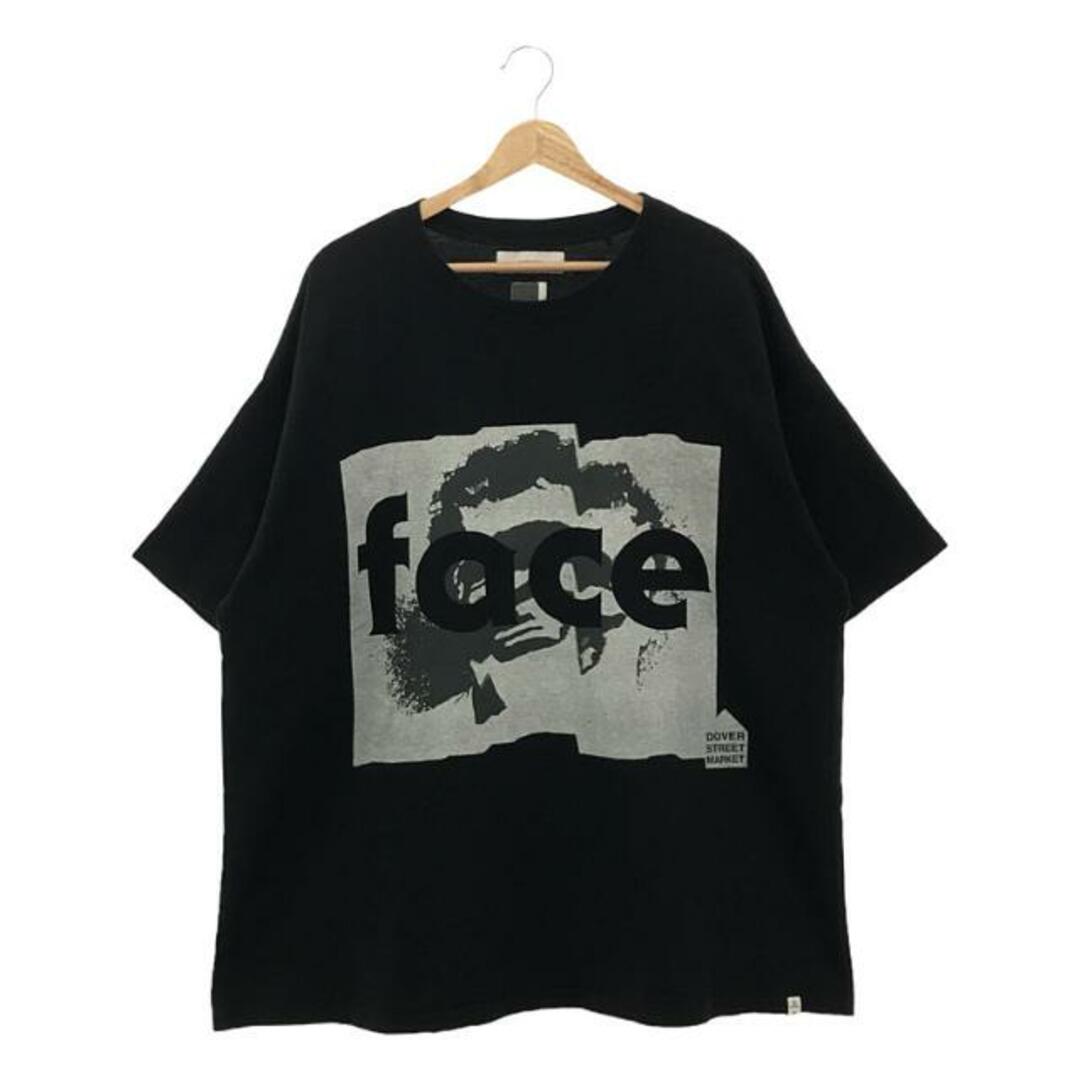 FACETASM / ファセッタズム | × DOVER STREET MARKET プリント ビッグTシャツ | 0 | ブラック | メンズTシャツ/カットソー(半袖/袖なし)