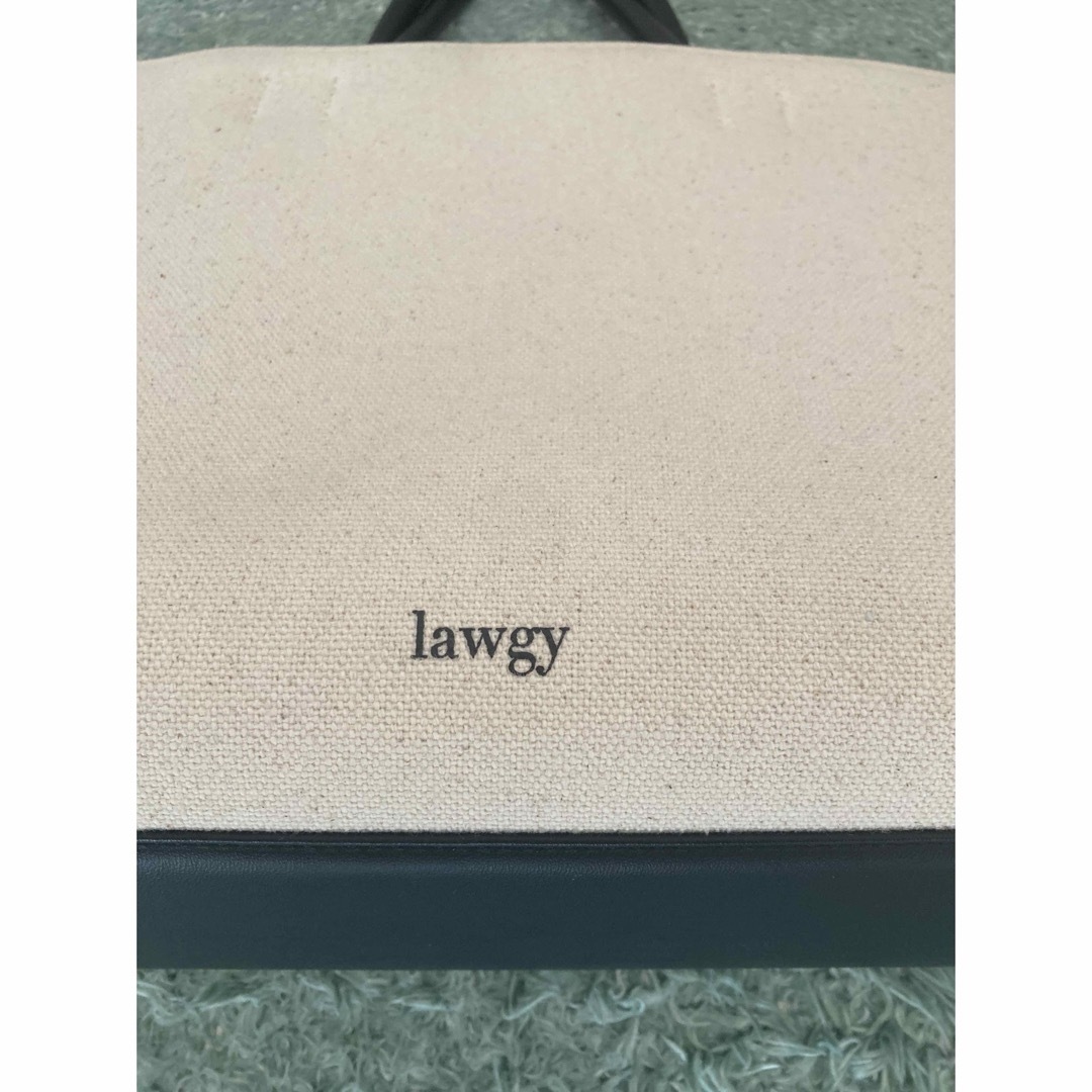 lawgy linen leather tote bag リネン  トートバッグ レディースのバッグ(トートバッグ)の商品写真