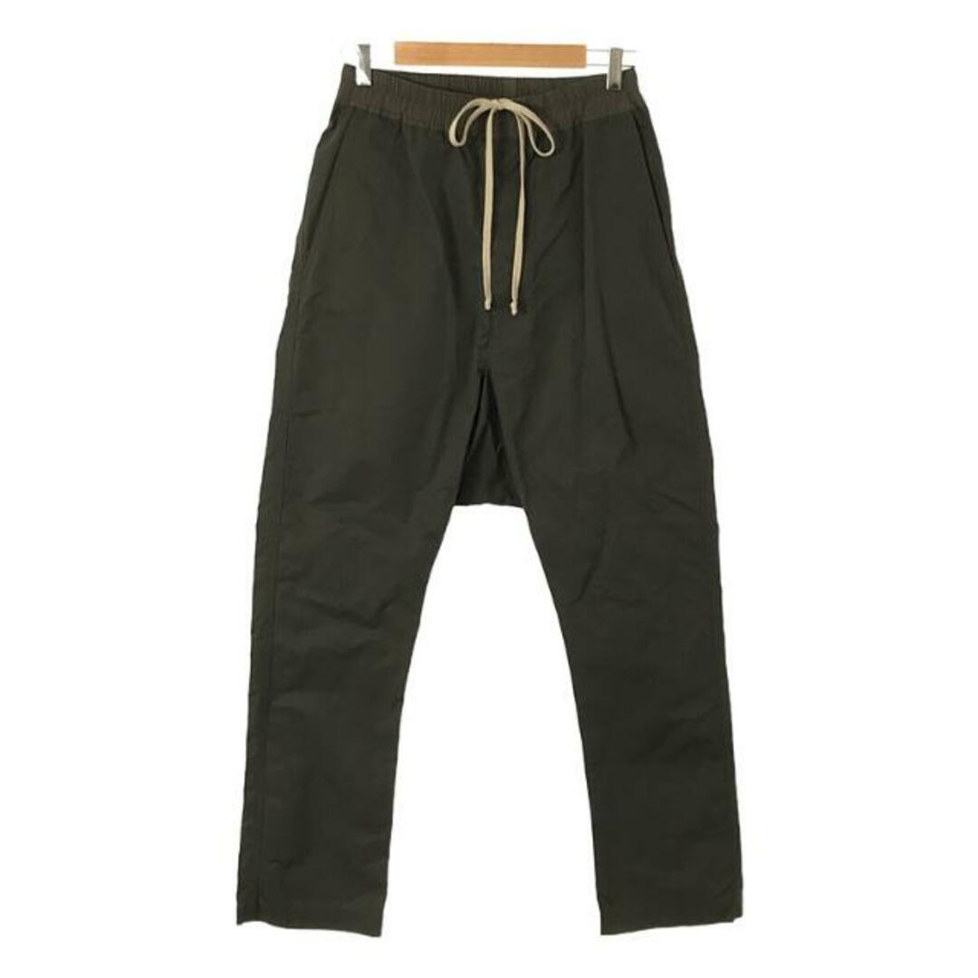 【新品】  Rick Owens DRKSHDW / リック・オウエンス・ダークシャドウ | PANTALONI DRAWSTRING LONG コットン ドローストリングパンツ | XS | ダスト | メンズパンツ