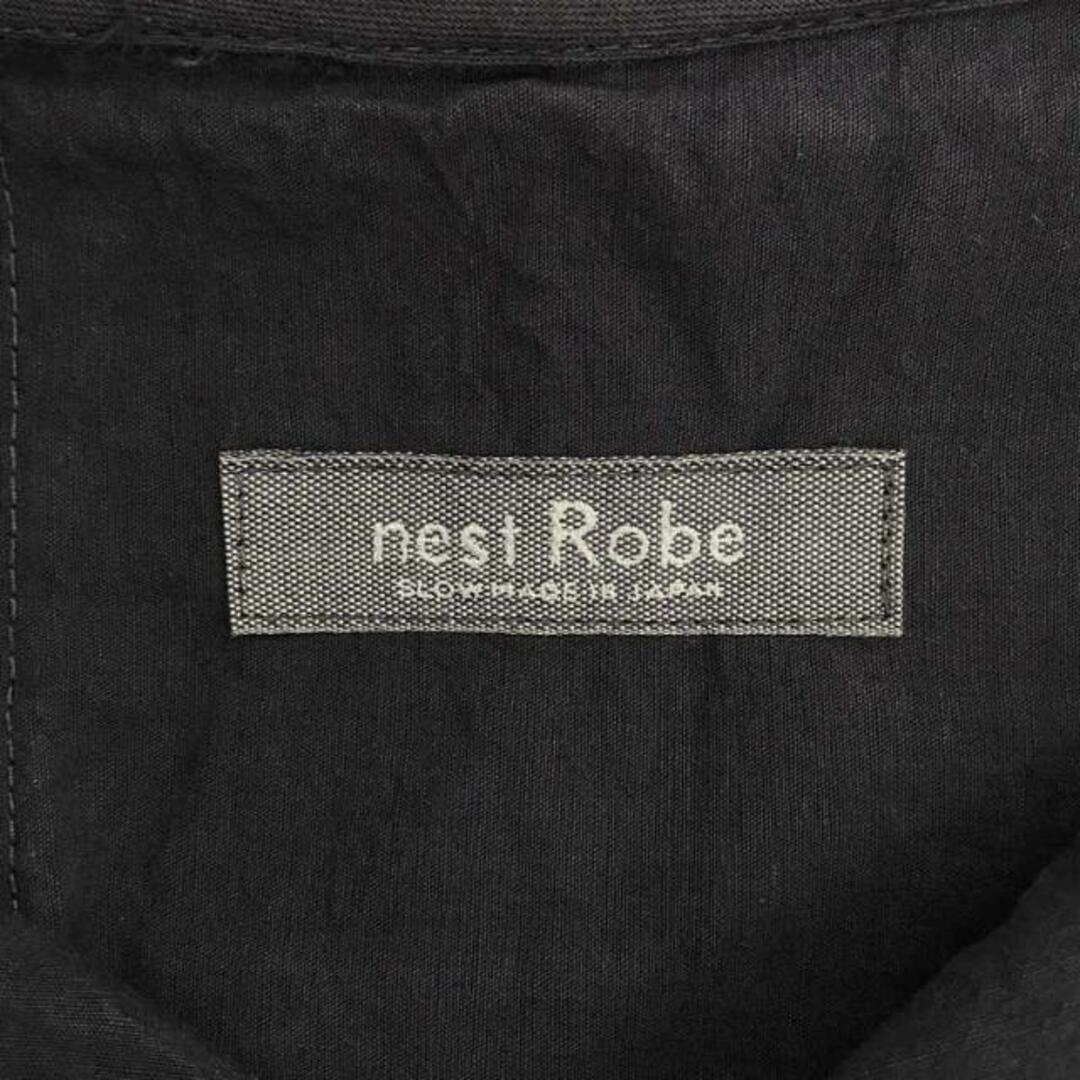 nest Robe(ネストローブ)のnest robe / ネストローブ | リネン混 フーデッドコート | F | ネイビー | レディース レディースのジャケット/アウター(その他)の商品写真