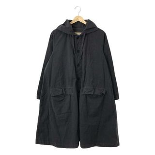 ネストローブ(nest Robe)のnest robe / ネストローブ | リネン混 フーデッドコート | F | ネイビー | レディース(その他)