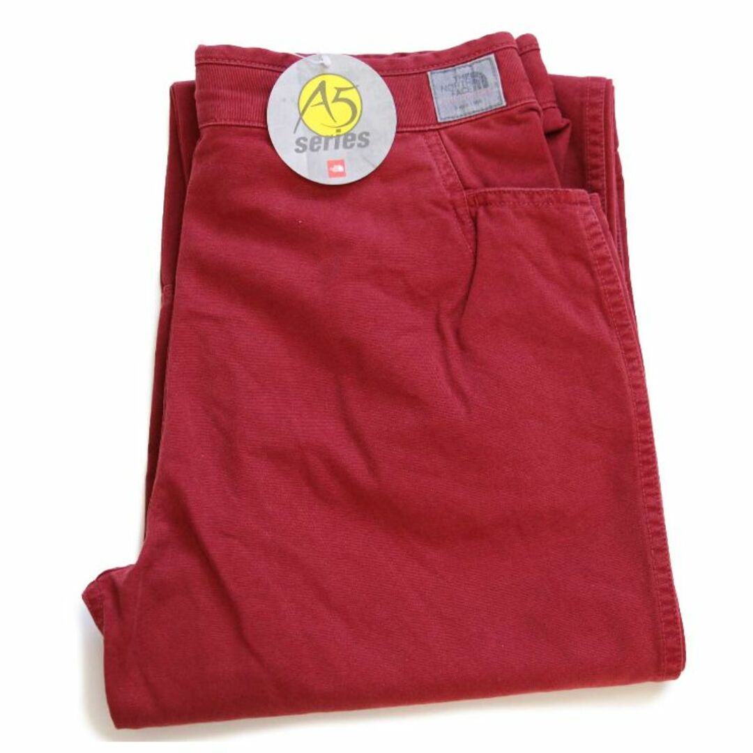 THE NORTH FACE - 未使用★THE NORTH FACEノースフェイス A5 series コットン キャンバス クライミングパンツ GUSH RED 4★アウトドア キャンプ トレッキング