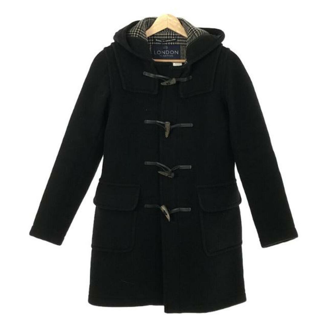 LONDON TRADITION - LONDON TRADITION / ロンドントラディション | ウール 裏地グレンチェック ダッフルコート | 34 | ブラック | レディース