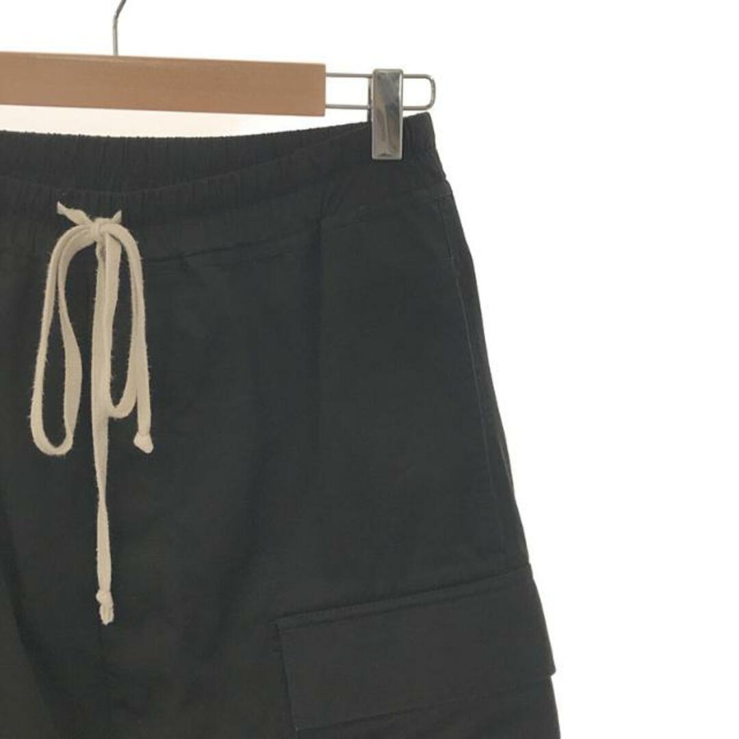 パンツ【新品】  Rick Owens DRKSHDW / リック・オウエンス・ダークシャドウ | PANTALONI DRAWSTRING CARGO PODS コットン サルエル カーゴ ショートパンツ | 46 | ブラック | メンズ