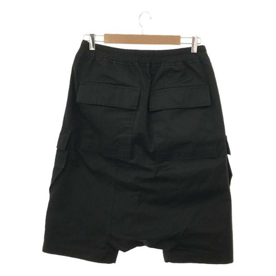 パンツ【新品】  Rick Owens DRKSHDW / リック・オウエンス・ダークシャドウ | PANTALONI DRAWSTRING CARGO PODS コットン サルエル カーゴ ショートパンツ | 46 | ブラック | メンズ