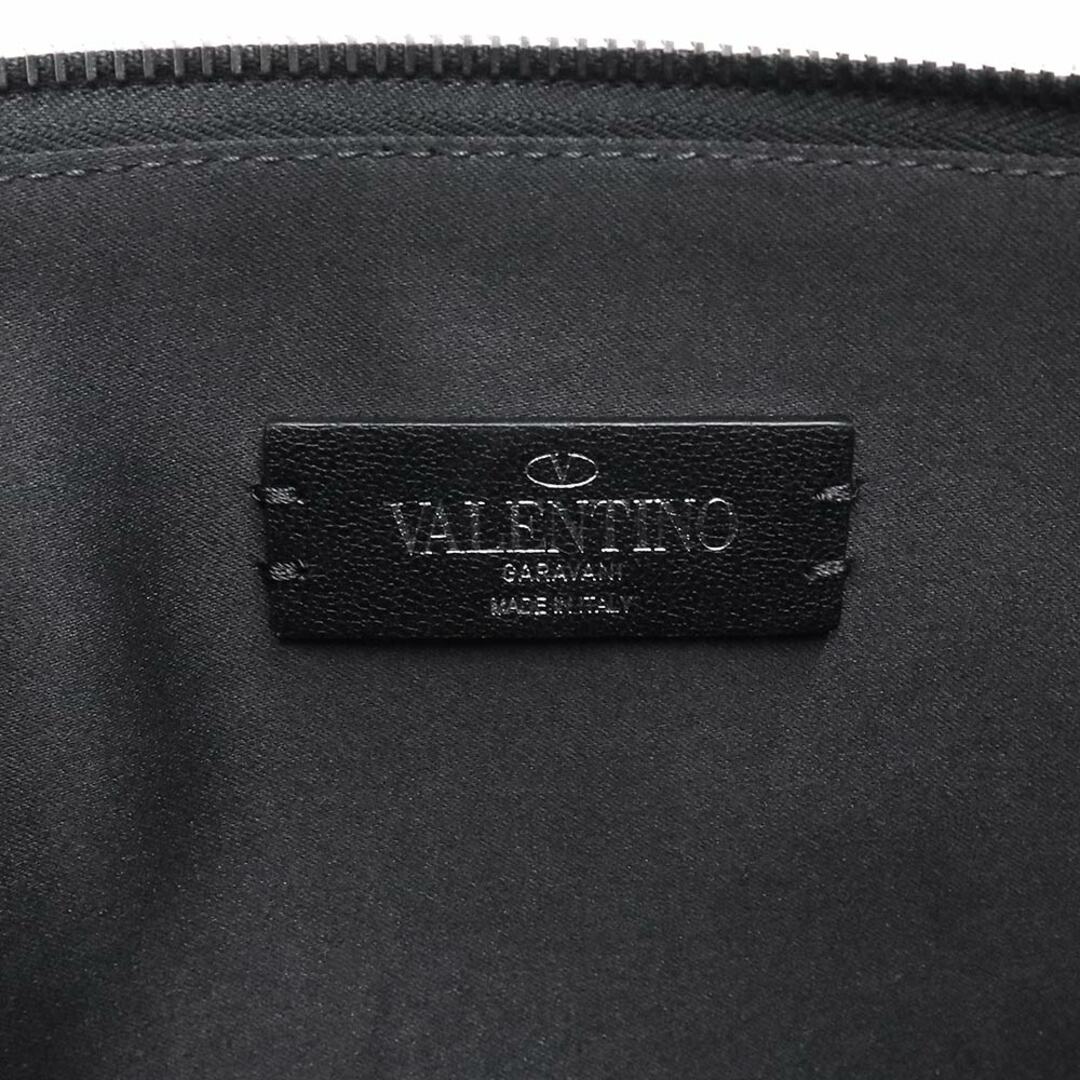ヴァレンティノ クラッチバッグ ロゴ レザー WY2P0483 VALENTINO バッグ 黒 メンズセカンドバッグ/クラッチバッグ
