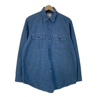 マディソンブルー(MADISONBLUE)のMADISON BLUE / マディソンブルー | HAMPTON シャンブレーシャツ | 1 | ブルー | レディース(シャツ/ブラウス(長袖/七分))