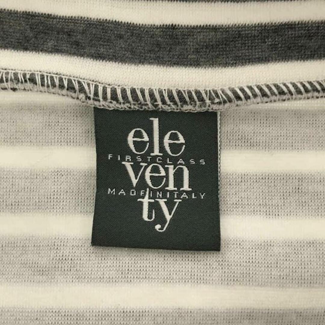 eleventy(イレブンティ)の【美品】  eleventy / イレブンティ | ボーダー ノースリーブTシャツ | S | グレー / ホワイト | レディース レディースのトップス(タンクトップ)の商品写真