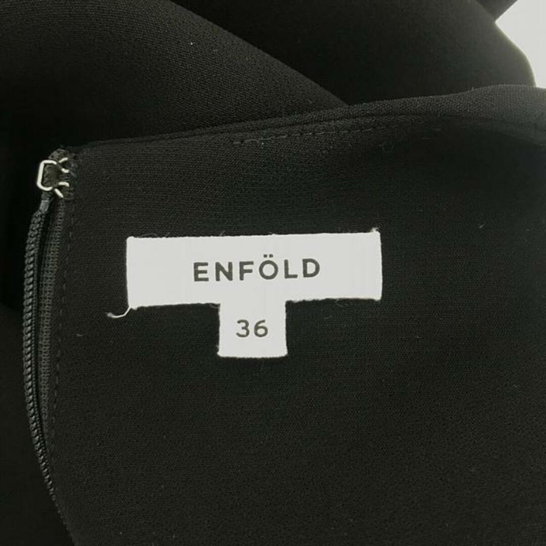 ENFOLD(エンフォルド)のENFOLD / エンフォルド | 2023AW | ポリエステル ダブルクロス アメスリ オールインワン | 36 | ブラック | レディース レディースのパンツ(サロペット/オーバーオール)の商品写真